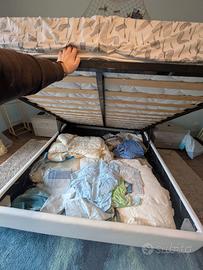 Letto Matrimoniale Contenitore con Materasso