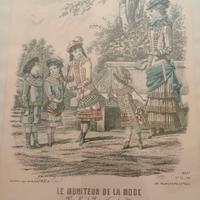 Stampe antiche "Le Moniteur de la Mode" 1873-1881