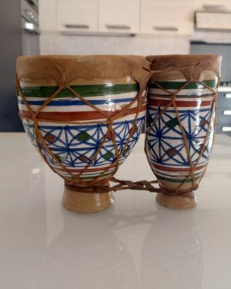 Bongo Tamburo Marocchino Decorativo Vintage