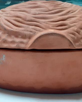 Pentola terracotta  coccio mai usata
