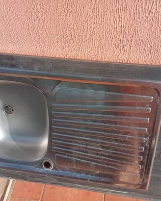 lavello inox con top cucina