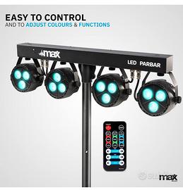 MAX TRAVE LED RGBW CON CENTRALINA E TELECOMANDO