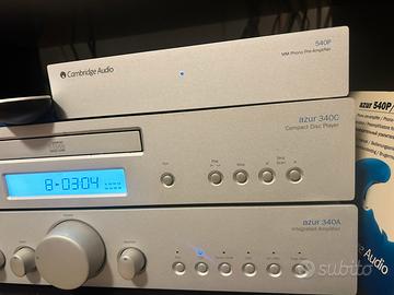 cambridge amplificatore lettore cd e prefhono 