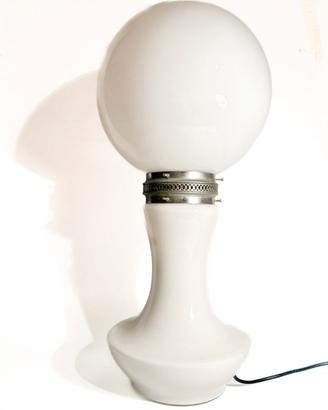 LAMPADA DA TAVOLO ANNI 60 IN VETRO MURANESE
