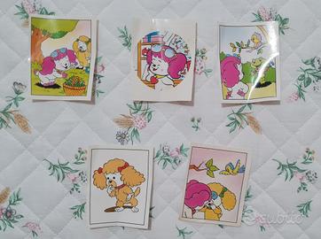 Lotto 5 figurine Il Mondo di Poochie - Vallardi Ed