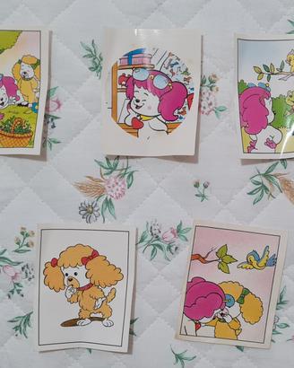 Lotto 5 figurine Il Mondo di Poochie - Vallardi Ed