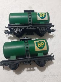 coppia cisterne modellismo ferroviario h0 
