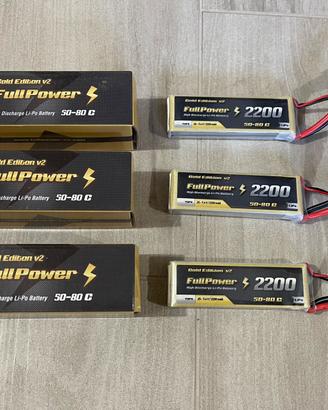 Batterie lipo 2s FULLPOWER 2200mah 50-80C