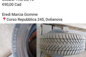 Gomme 195 55 16