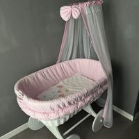 Culla in vimini nuova