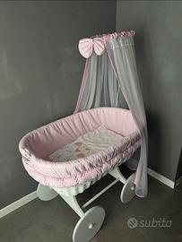 Culla in vimini nuova