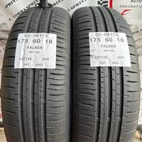 2 PNEUMATICI 175/60 R18 FALKEN ESTIVE 70%