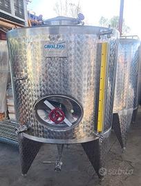 Cisterna in acciaio inox per olio e vino