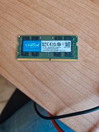 Crucial 16GB DDR4-3200 sodimm cl22 - ram notebook