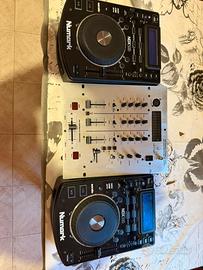 cdj numark ndx500 + mixer dx626