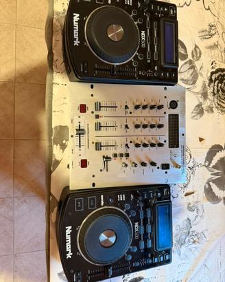 cdj numark ndx500 + mixer dx626