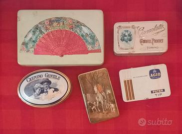 Scatole in latta da collezione