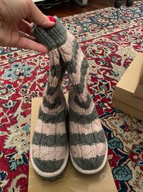 Ugg n 31 classic tall knit grigi e rosa