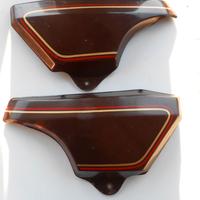 COPPIA FIANCHETTI MARRONI MOTO MORINI 350 GT