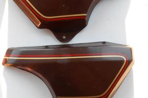 COPPIA FIANCHETTI MARRONI MOTO MORINI 350 GT