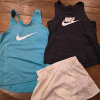 Canottiere NIke e gonnellino Joma da bambina 8/10