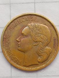 moneta 20 francs 1950 B g.guiraud 4 piume 