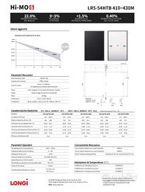 Pannelli fotovoltaici Longi 430w