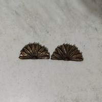 Coppia fregi bronzo per armadio anni 60