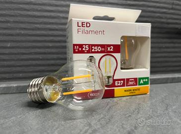 20 Lampadine Luci led E27 bianco caldo da catenari