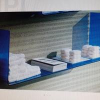 2 mensole in vetro cristallo BONTEMPI