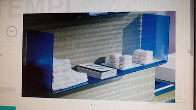 2 mensole in vetro cristallo BONTEMPI