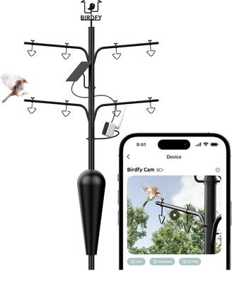 Mangiatoia uccelli Birdfy con telecamera