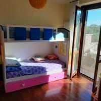 Letto a Castello n. 3 Posti con Accessori