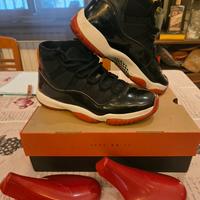 nike air jordan 11 bred tg.42.5 ORIGINALI full set