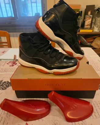 nike air jordan 11 bred tg.42.5 ORIGINALI full set