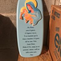 Quadretto con preghiera "ave Maria " nuovo