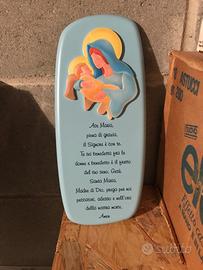 Quadretto con preghiera "ave Maria " nuovo