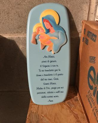 Quadretto con preghiera "ave Maria " nuovo