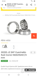 Cuscinetti rulli conici SKF J2 30320