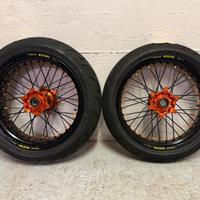 Cerchi 17 Excel Faba motard ktm GOMMATI NUOVI