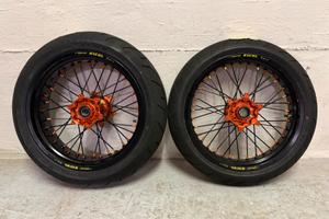 Cerchi 17 Excel Faba motard ktm GOMMATI NUOVI