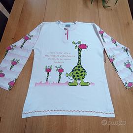 maglietta leggera maniche lunghe bimba 10 anni