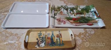 4 vassoi di varie misure 
