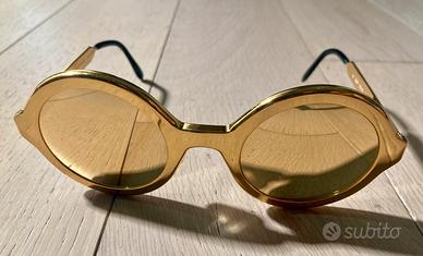 Occhiali  Ferrè, montatura rotonda dorata anni 80