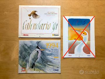 Calendari Airone 1991 e 1994