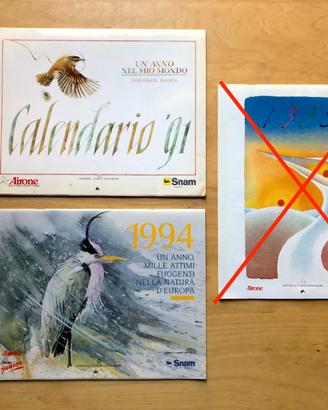 Calendari Airone 1991 e 1994