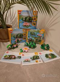 Lotto lego 31377 tartaruga camaleonte rana