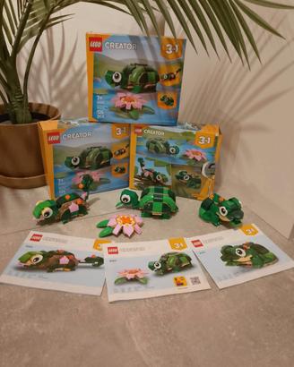 Lotto lego 31377 tartaruga camaleonte rana