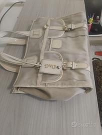 BORSA D&G IN STOFFA BEIGE