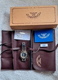 Squale 2001 40mm Quadrante Blu Bracciale Acciaio